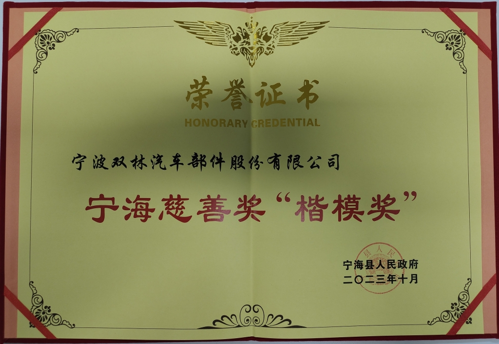 让体育从心开始荣获首批宁海慈善奖“楷模奖”